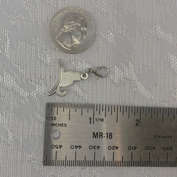 Arm & Hammer Chain Bracelet with A&H Cat & Kitty Krew Sitting White Cat Charms - Picture 11 of 11